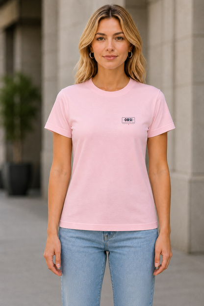OBSI Daily Logo Tee – Frauen Shirt Soft Pink