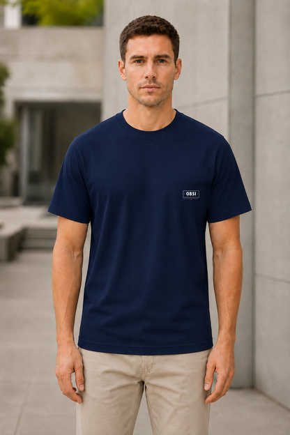 OBSI Daily logo Tee – Bio-Baumwolle Ink