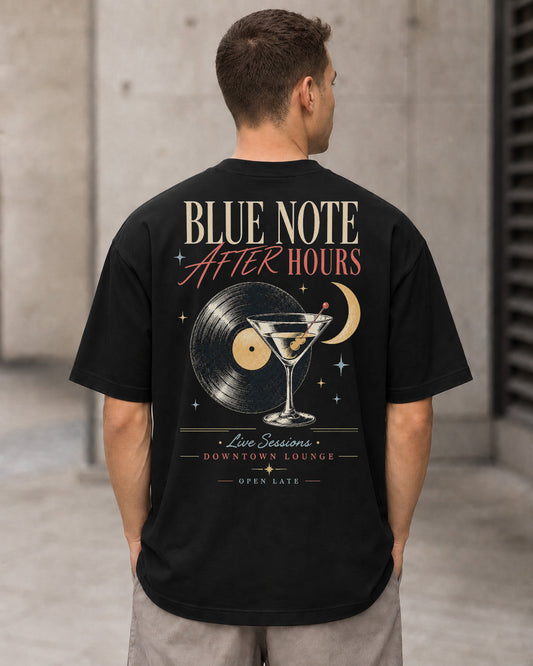 Blue Note After Hours T-Shirt – Heavyweight Oversize Shirt Schwarz, Rückenprint