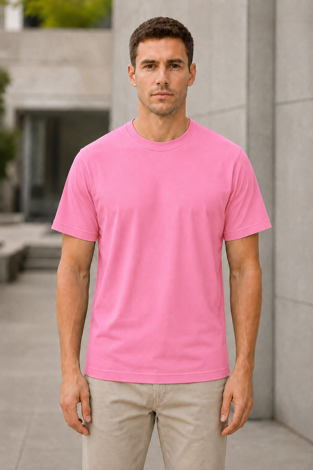 OBSI Daily blank Tee – Bio-Baumwolle Bubblegum