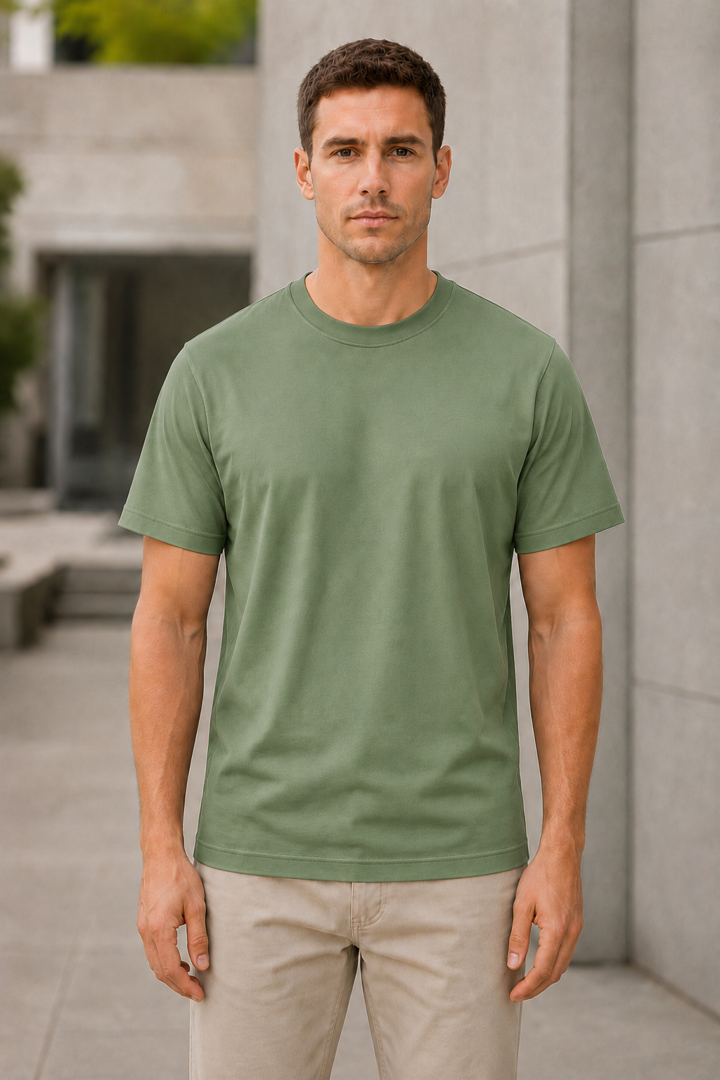 OBSI Daily blank Tee – Bio-Baumwolle Cactus