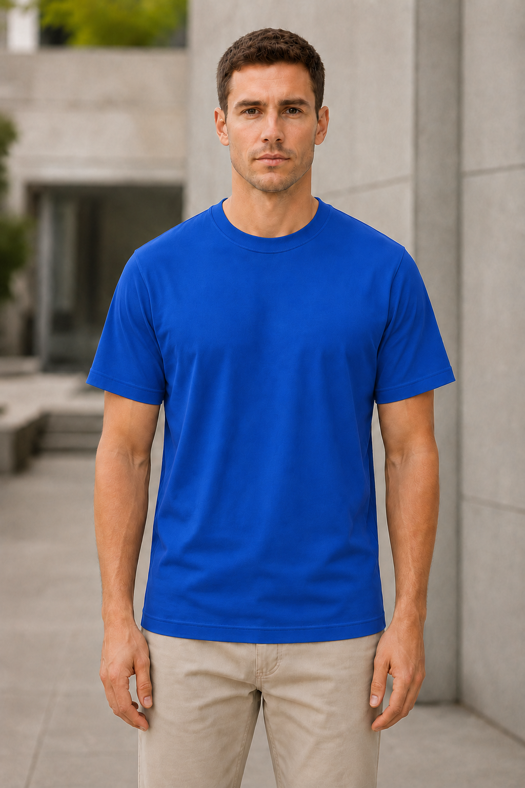 OBSI Daily blank Tee – Bio-Baumwolle Royal
