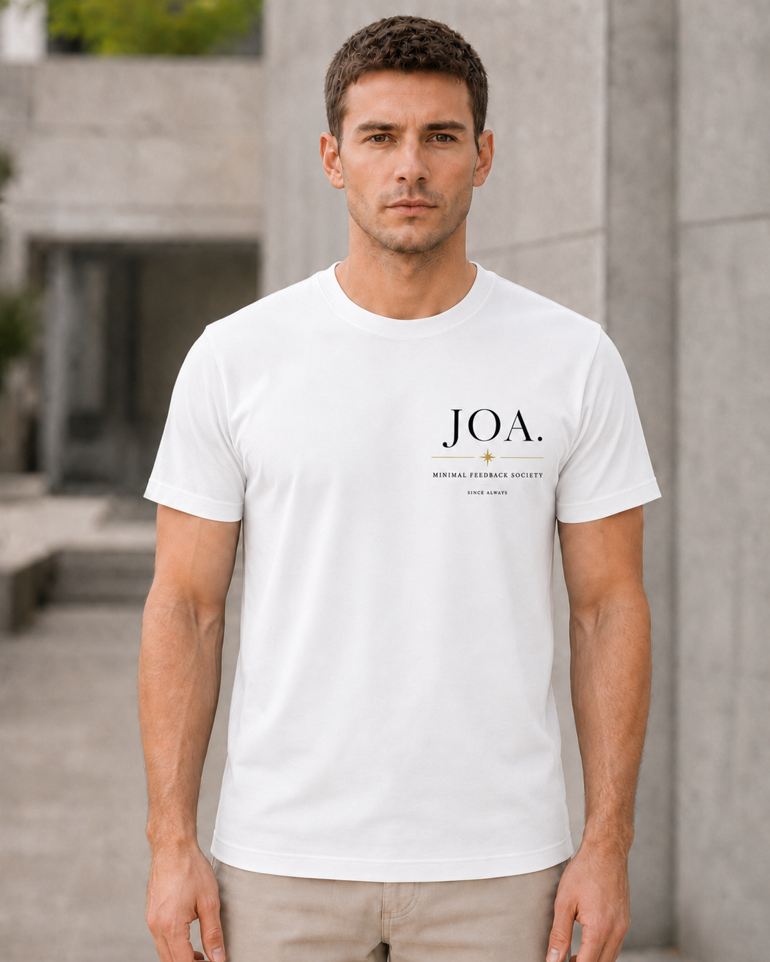Joa T-Shirt – Bio-Baumwolle Shirt Weiss, Frontprint