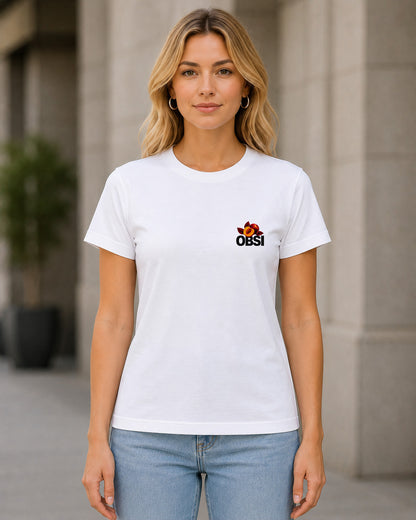 Nectarine T-Shirt – Frauen Shirt Weiss, Frontansicht